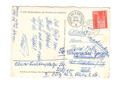 Ansichtskarte Gotthardpass / die Tremola / Schweiz