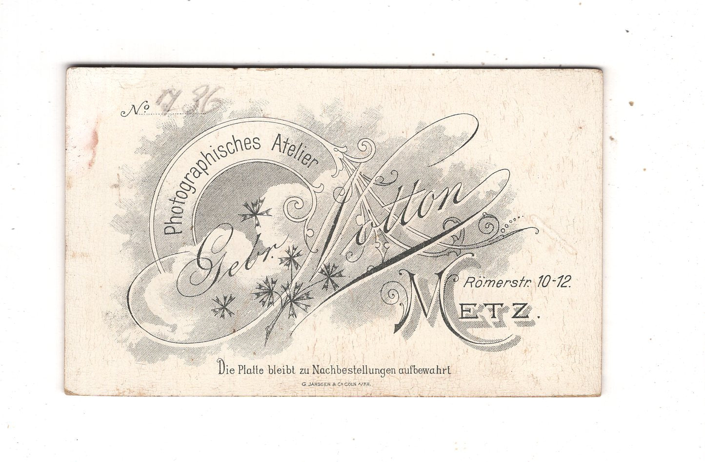 Fotografie Soldat - Metz 1890er