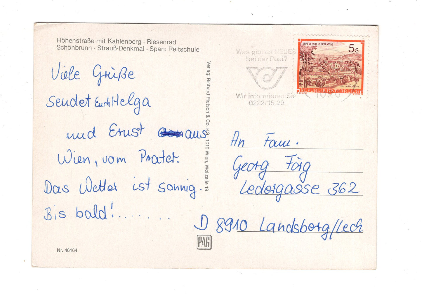 Ansichtskarte Wien Vienna / Österreich