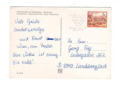 Ansichtskarte Wien Vienna / Österreich