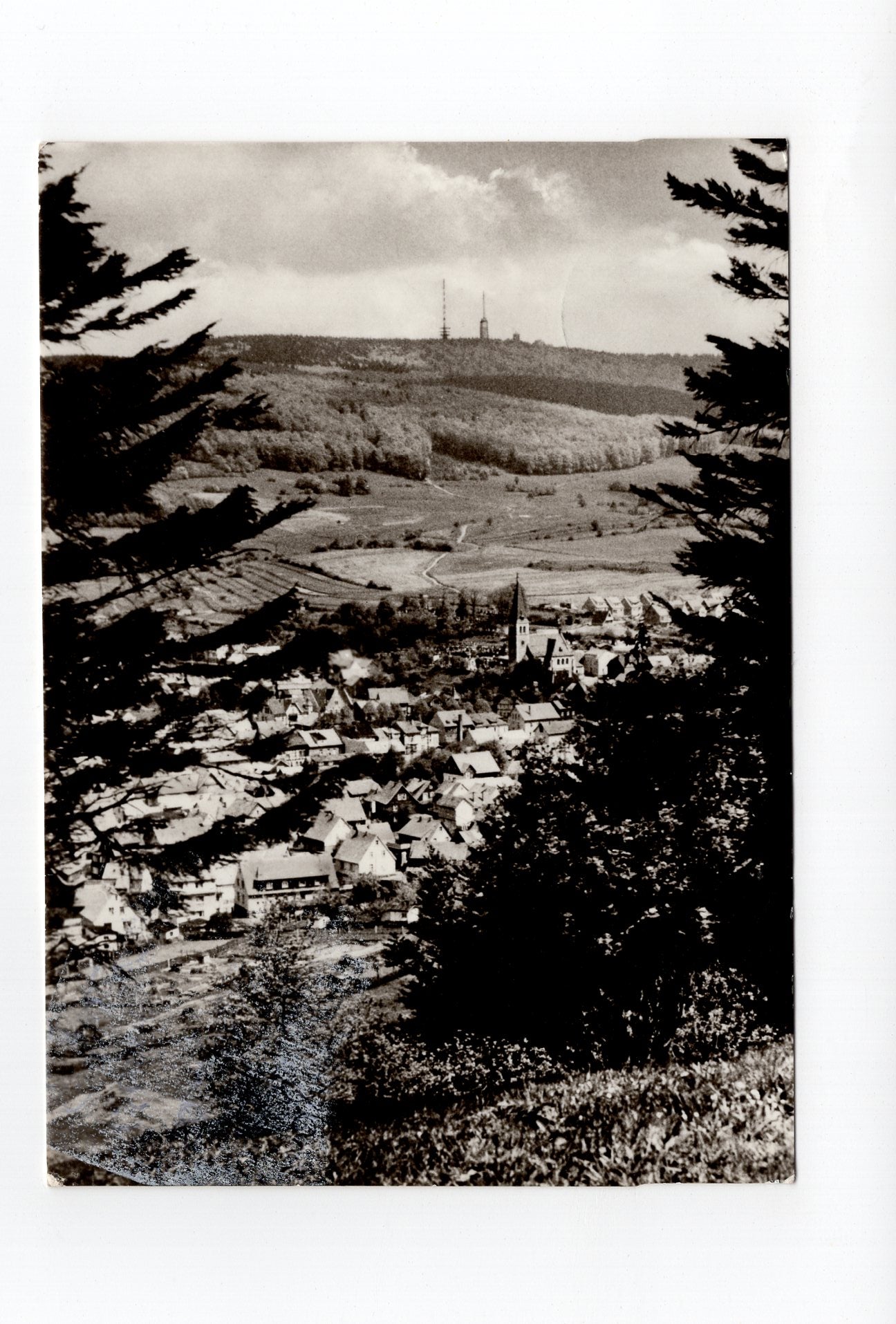 Ansichtskarte Brotterode mit Großem Inselsberg