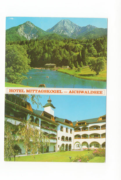 Ansichtskarte Hotel Mittagskogel / Aichwaldsee / Ledenitzen / Kärnten / Österreich