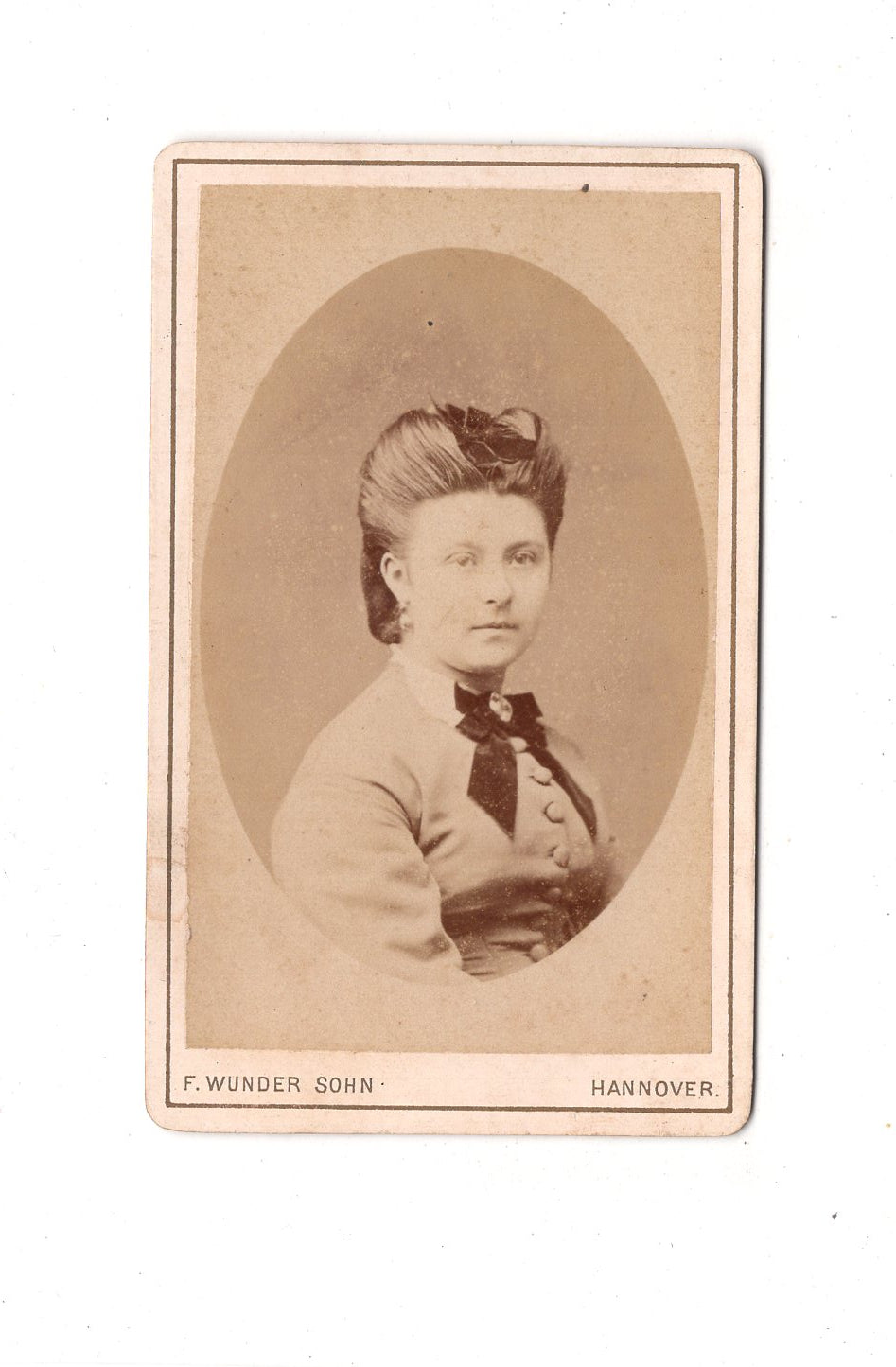 Fotografie Damenportrait - Hannover 1870er / CDV C1-12