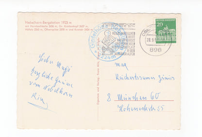 Ansichtskarte Nebelhorn-Bergstation