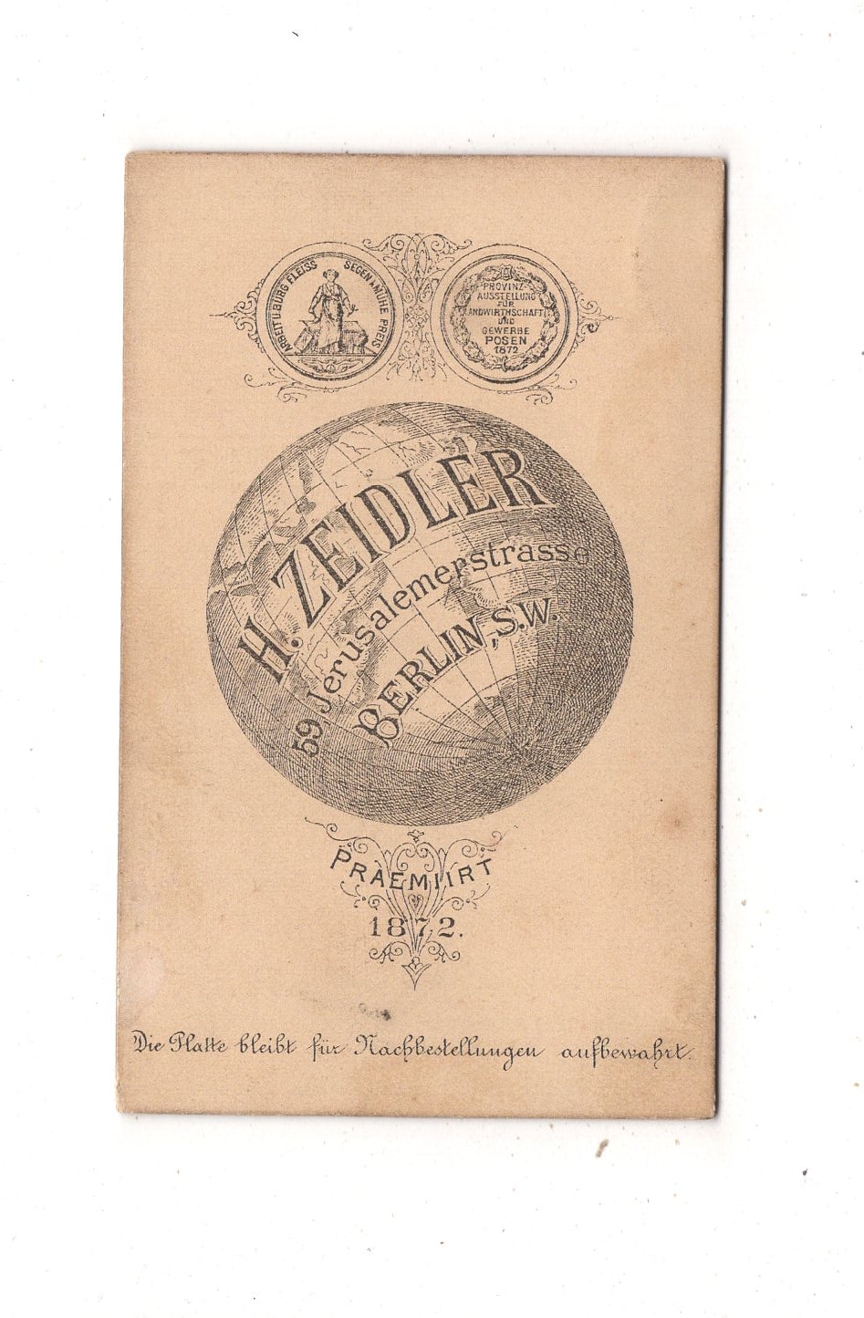 Fotografie Feine Dame - Berlin 1880er / CDV L1-33