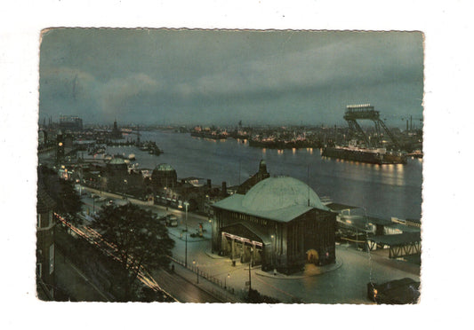 Ansichtskarte Hamburg / Elbtunnel und St. Pauli-Landungsbrücken / K1-49