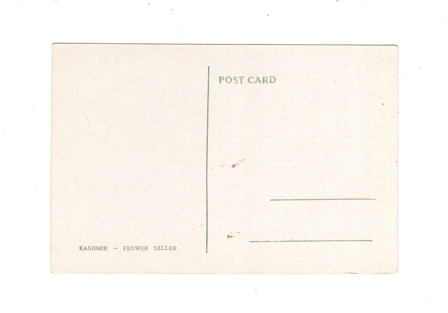 Ansichtskarte Kashmir / Flower Seller / Indien