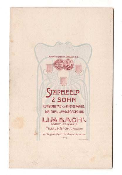 Fotografie Feine Dame mit kleinem Kind - Limbach 1904 / CAB U-35
