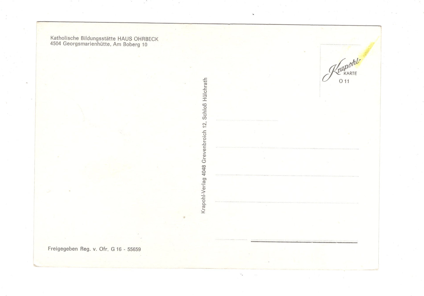 Ansichtskarte Bildungsstätte Haus Ohrbeck / Georgsmarienhütte / H1-62