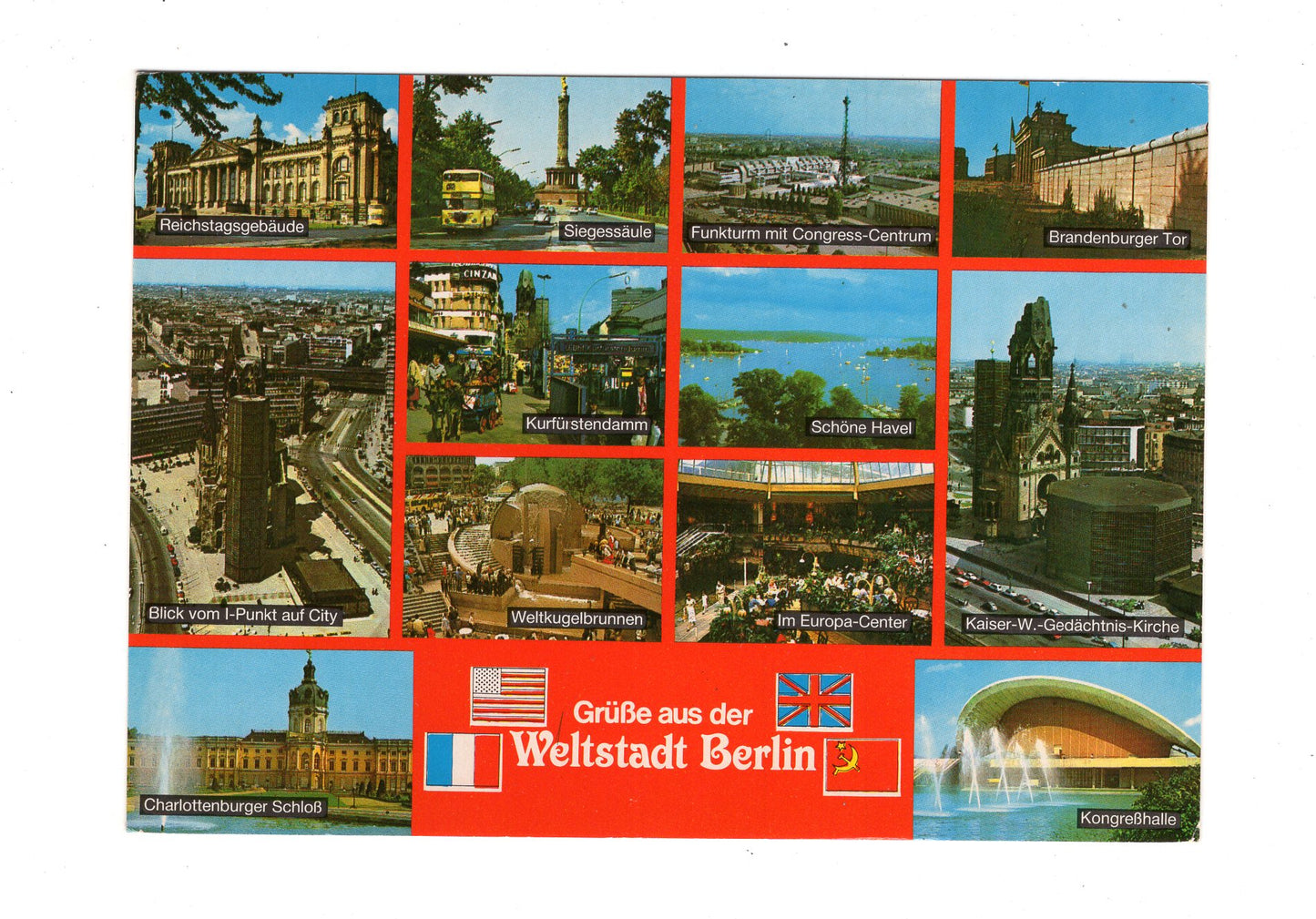 Ansichtskarte Berlin / Siegessäule / Havel +++