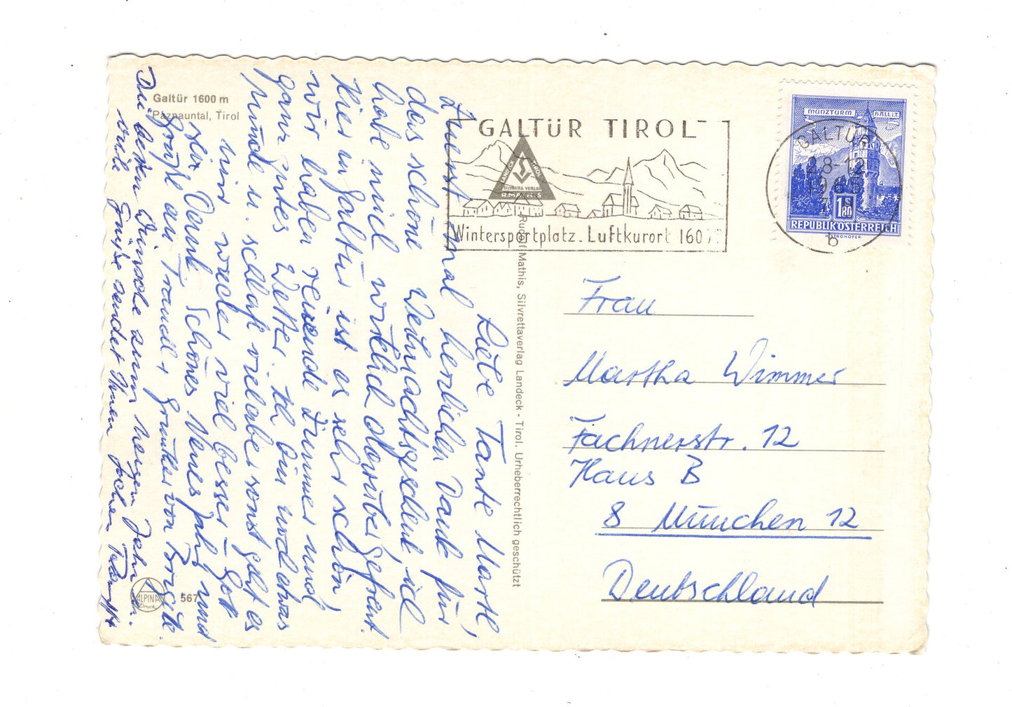 Ansichtskarte Galtür / Paznauntal / Tirol / Österreich