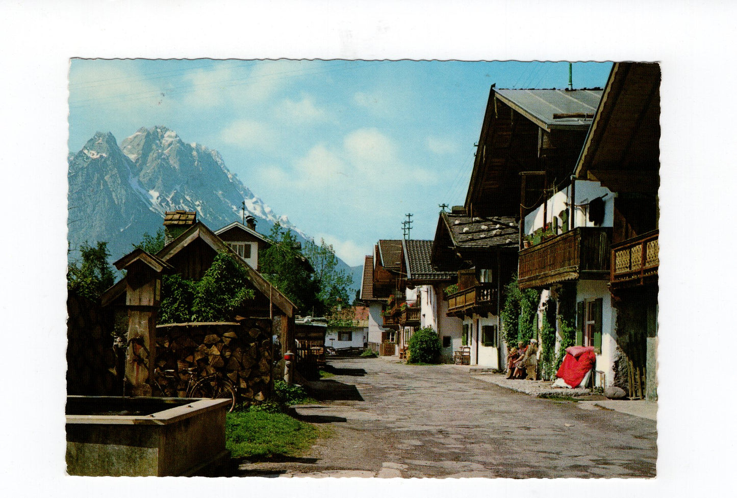 Ansichtskarte Garmisch-Partenkirchen / Frühlingstraße