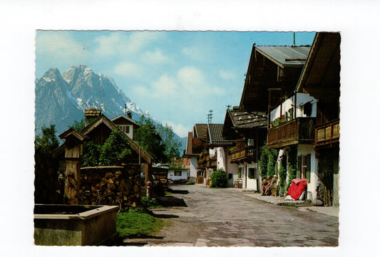 Ansichtskarte Garmisch-Partenkirchen / Frühlingstraße
