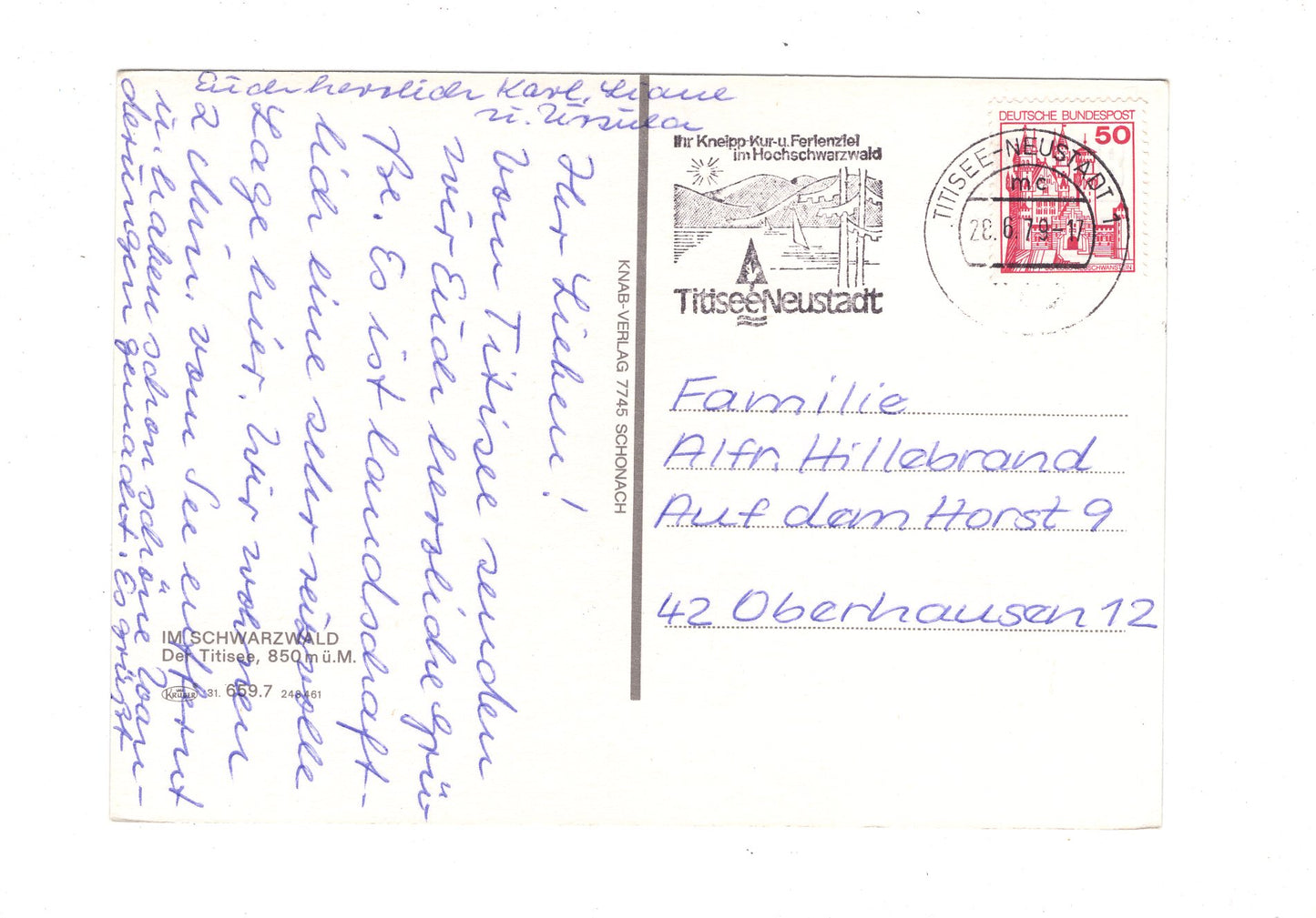 Ansichtskarte Titisee im Schwarzwald / G1-66