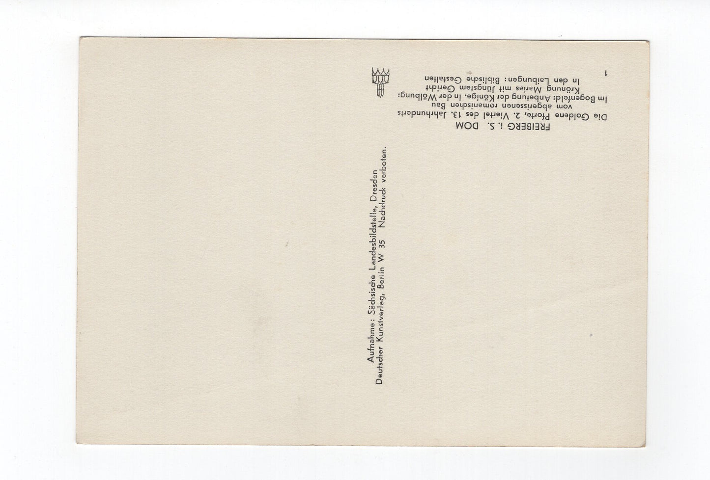 Ansichtskarte Freiberg in Sachsen / Dom / Die Goldene Pforte