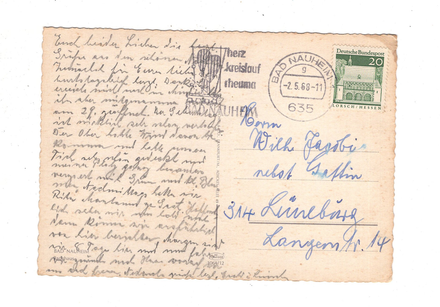 Ansichtskarte Bad Nauheim / Badehaus / J1-57