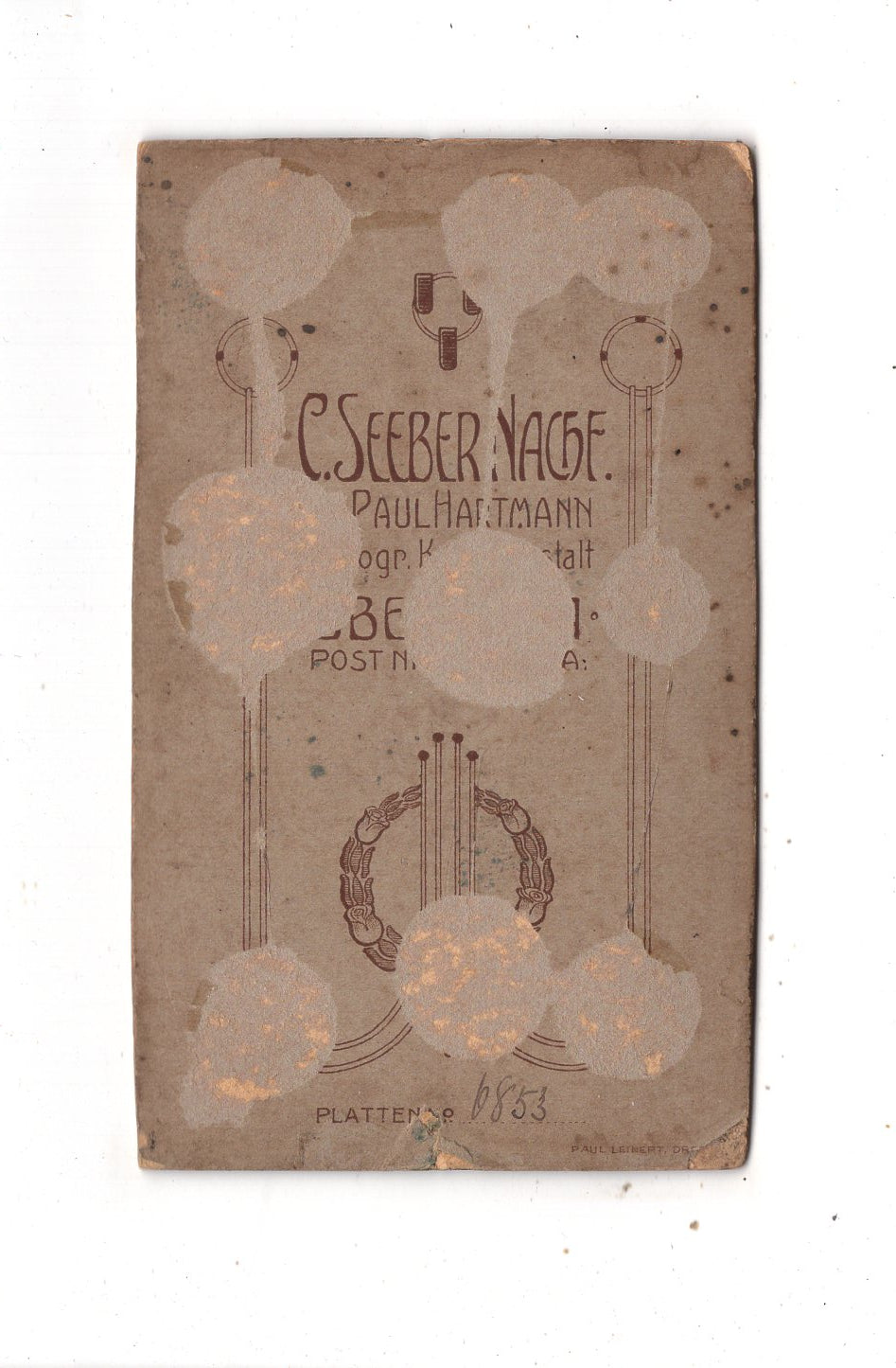 Fotografie Soldat mit Pickelhaube - Oberwiesa 1900er