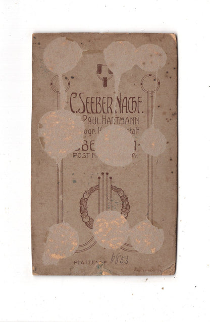 Fotografie Soldat mit Pickelhaube - Oberwiesa 1900er