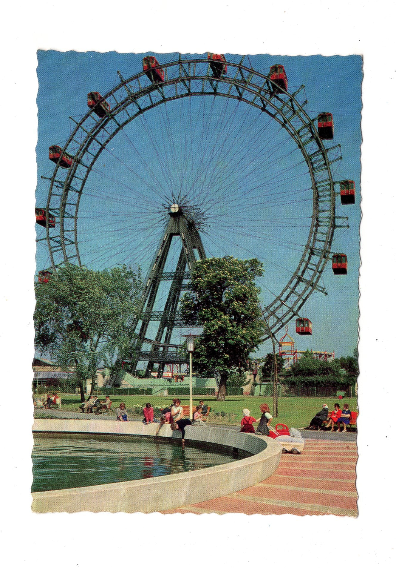 Ansichtskarte Wien / Prater / Riesenrad / Österreich