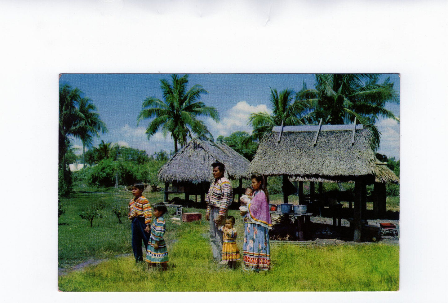Ansichtskarte Seminole Indian Family / Florida / USA