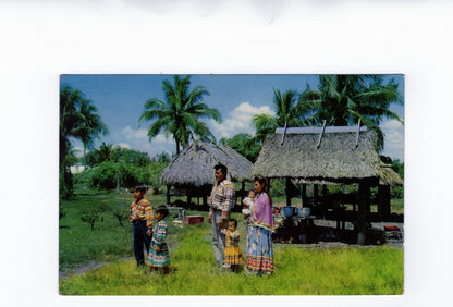 Ansichtskarte Seminole Indian Family / Florida / USA