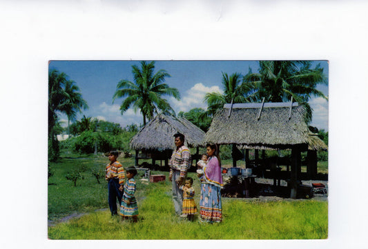 Ansichtskarte Seminole Indian Family / Florida / USA