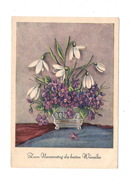 Ansichtskarte Glückwünsche / Glückwunsch zum Namenstag / L1-64