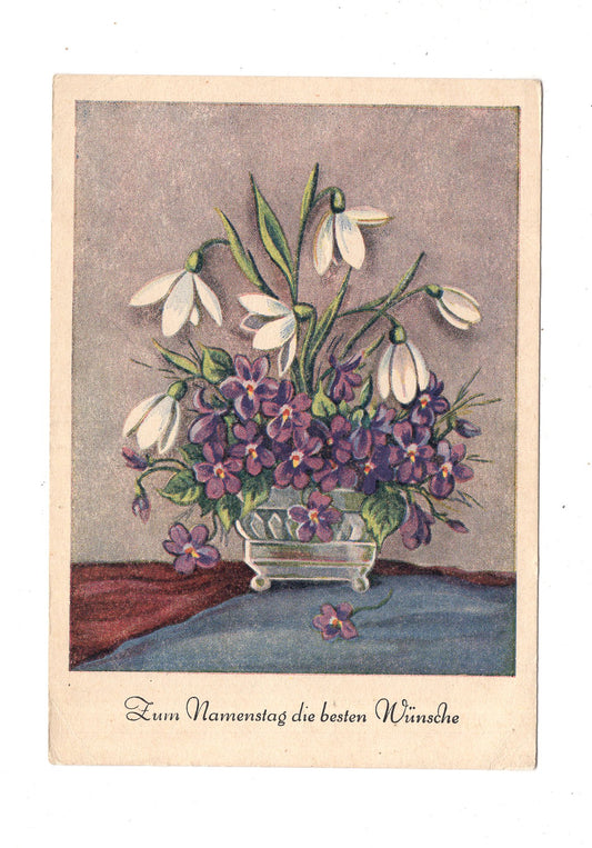 Ansichtskarte Glückwünsche / Glückwunsch zum Namenstag / L1-64