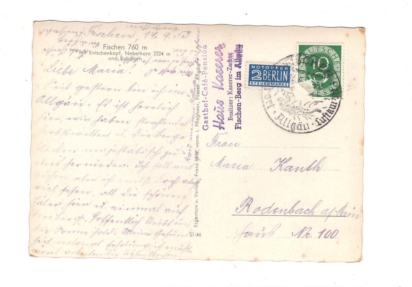 Ansichtskarte Fischen / Allgäu / I1-61