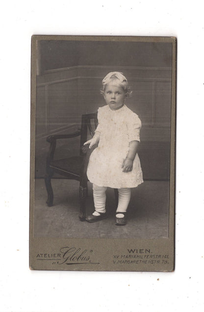 Fotografie Niedliches kleines Mädchen - Wien 1910er