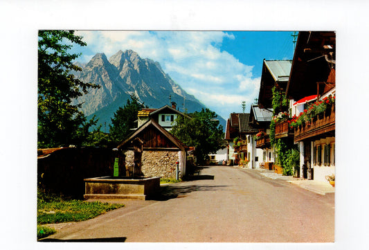 Ansichtskarte Garmisch-Partenkirchen / Frühlingstraße