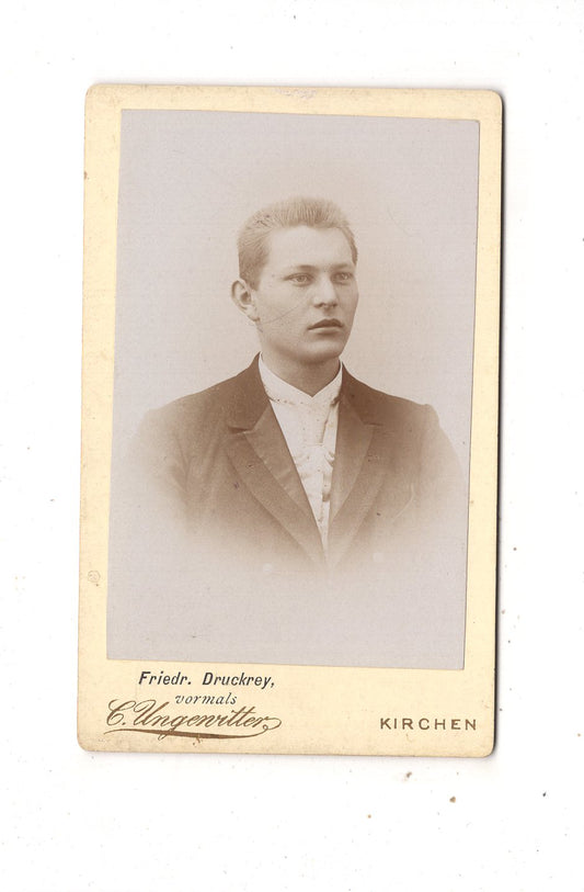 Fotografie Herrenportrait - Kirchen a. d. Sieg 1890er