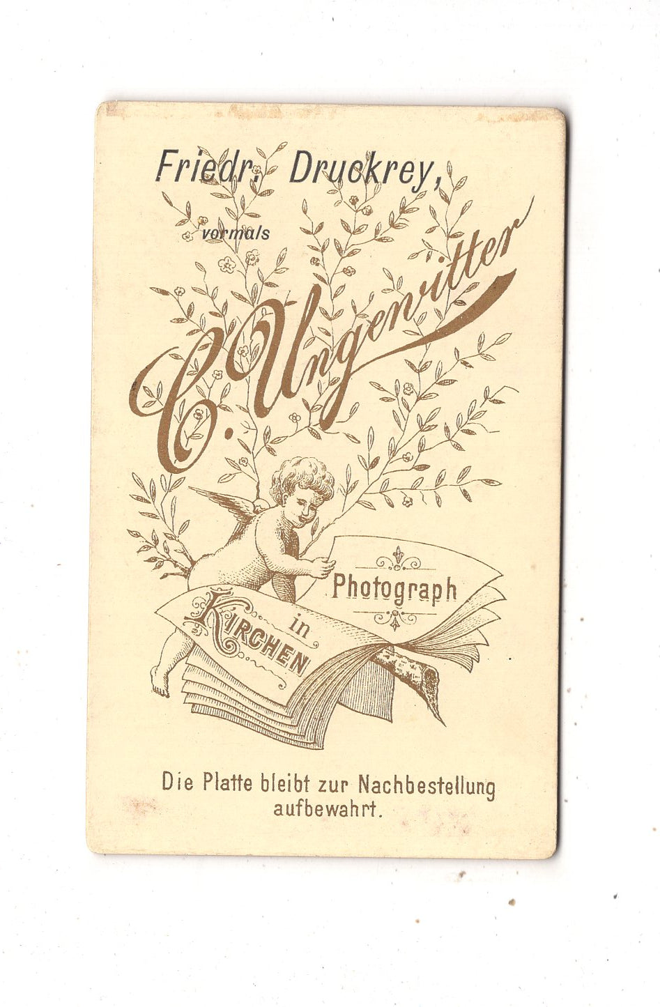 Fotografie Herrenportrait - Kirchen a. d. Sieg 1890er