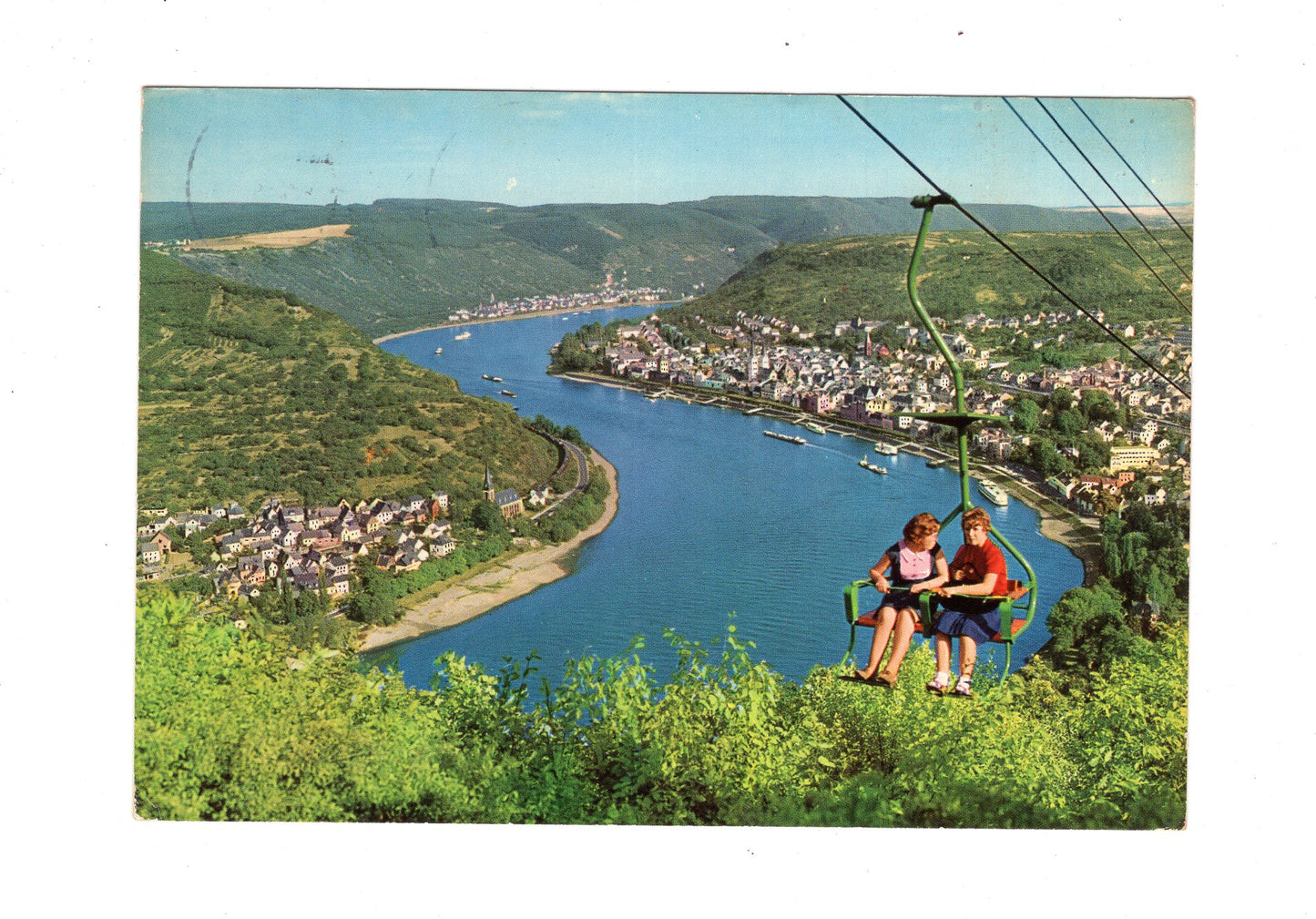 Ansichtskarte Boppard am Rhein / Sesselbahn