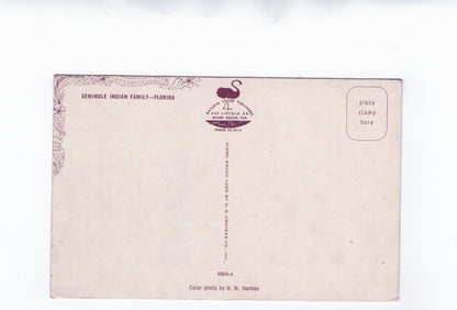 Ansichtskarte Seminole Indian Family / Florida / USA