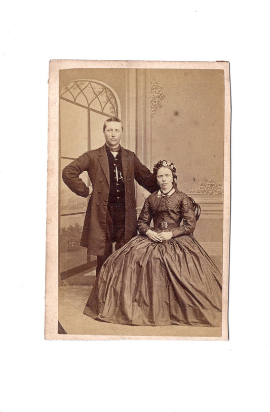 Fotografie Feines Paar - unbekannter Ort um 1870