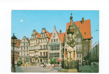 Ansichtskarte Bremen / Marktplatz mit Roland