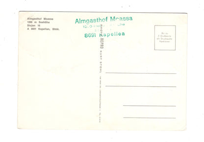 Ansichtskarte Almgasthof Moassa / Kapellen / Steiermark / Österreich