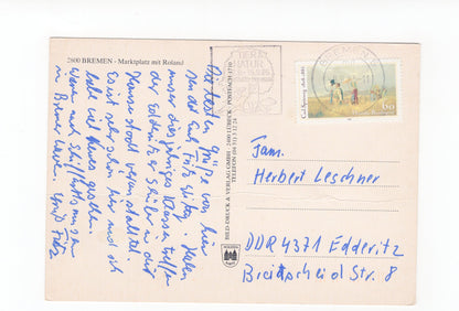 Ansichtskarte Bremen / Marktplatz mit Roland