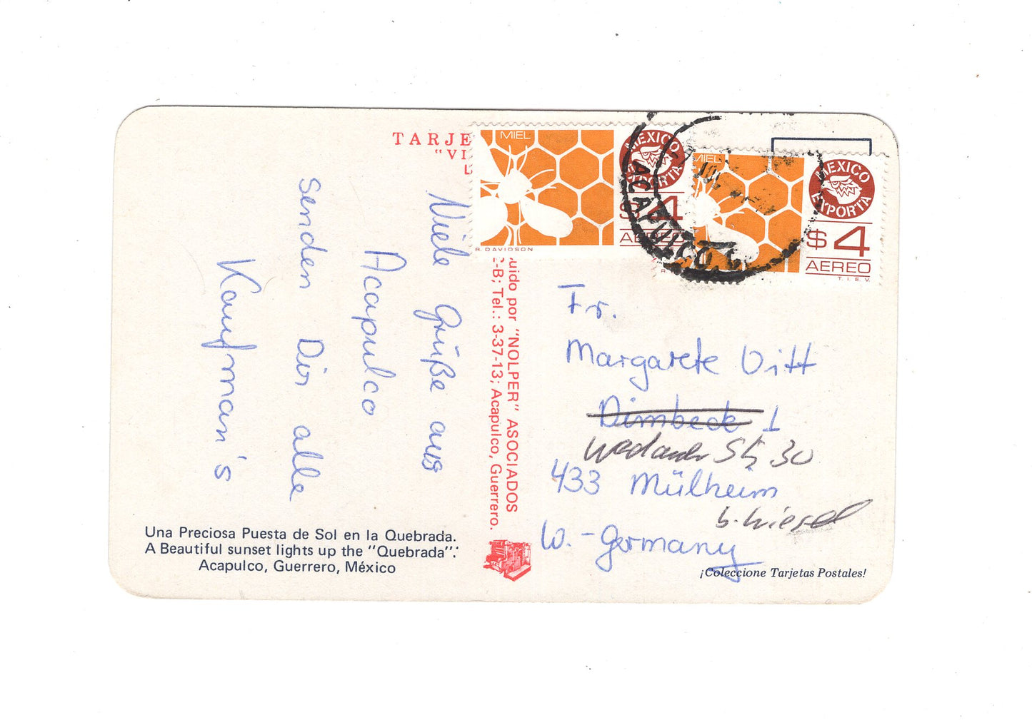 Ansichtskarte Acapulco / Quebrada / Mexiko