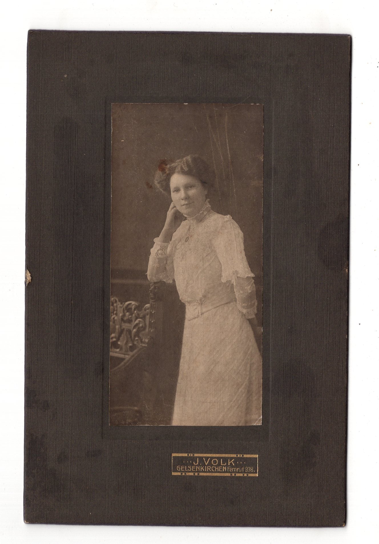 Fotografie Feine Dame - Gelsenkirchen um 1910