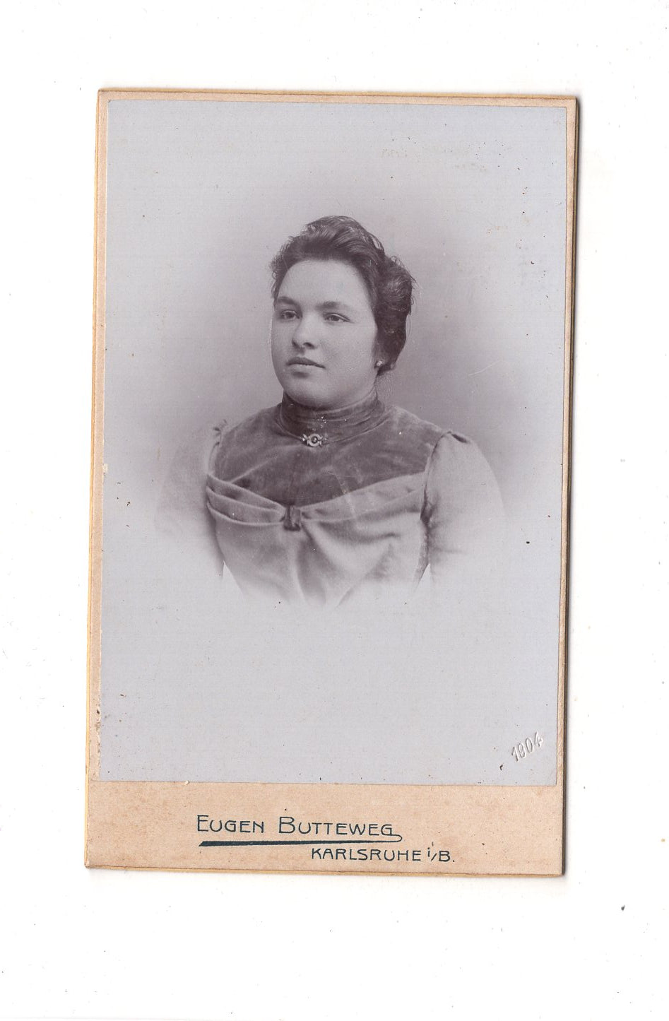 Fotografie Damenportrait - Karlsruhe 1904 / CDV C1-12