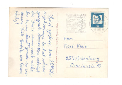 Ansichtskarte Füssen / Allgäu / I1-61