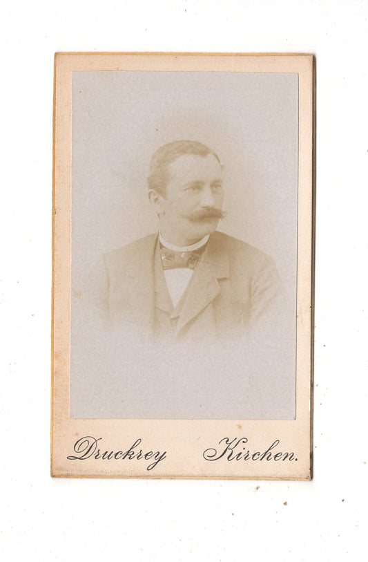 Fotografie Herrenportrait - Kirchen a. d. Sieg 1890er