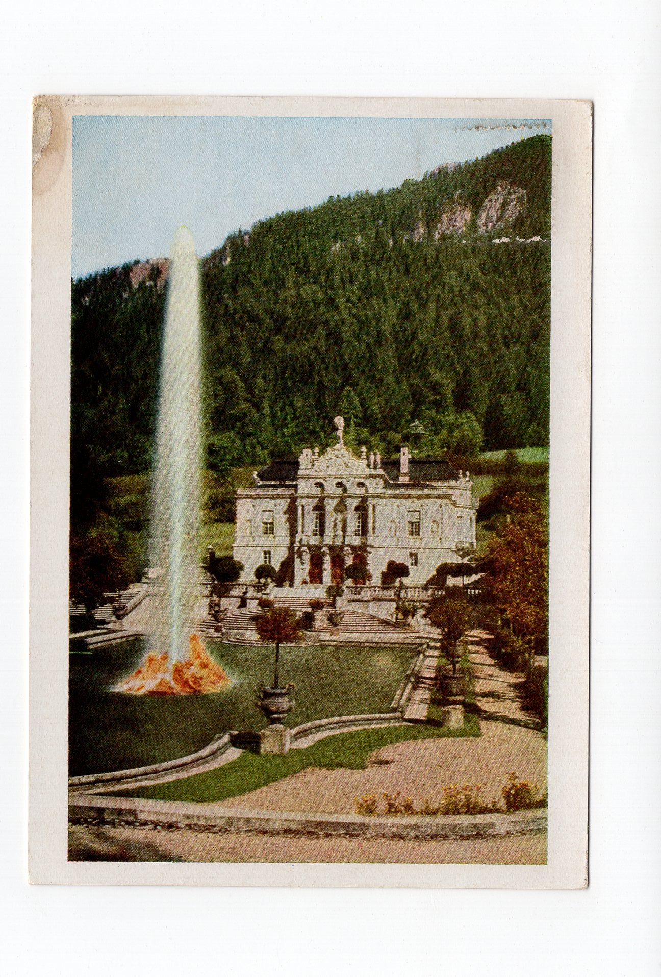 Ansichtskarte Königsschloss Linderhof