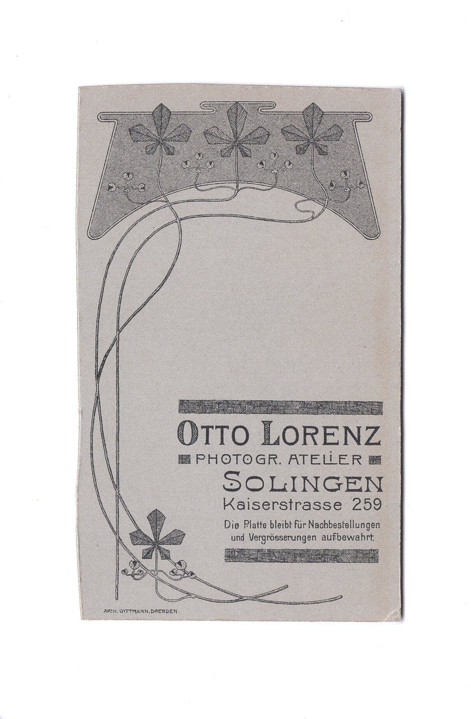 Fotografie Feines Paar - Solingen um 1910