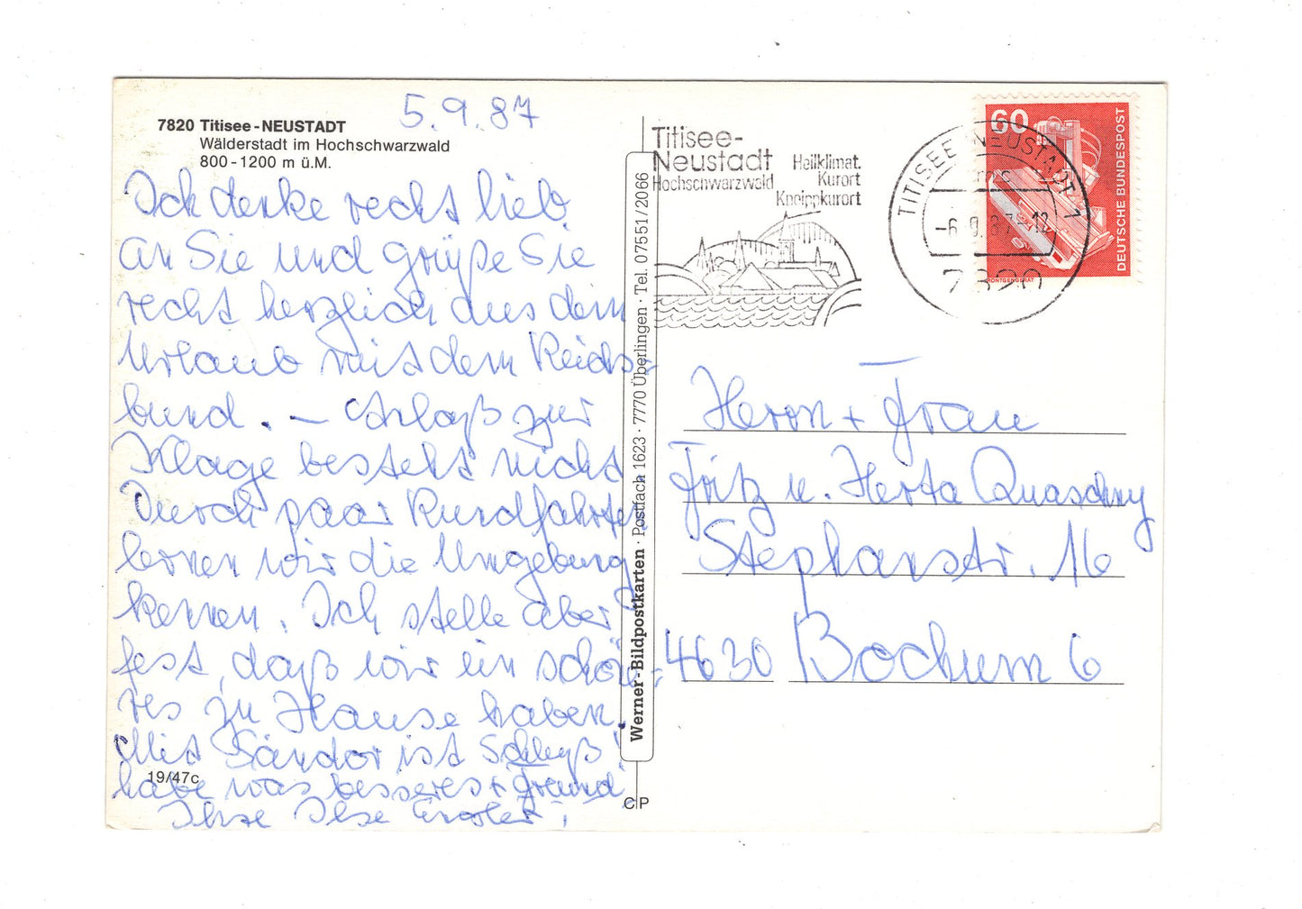 Ansichtskarte Titisee-Neustadt im Hochschwarzwald / G1-66