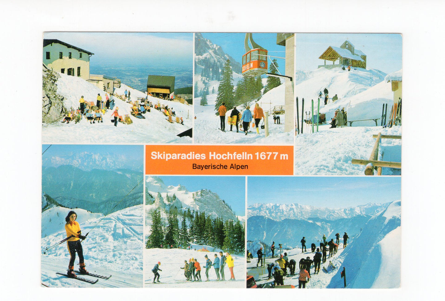 Ansichtskarte Skiparadies Hochfelln / Bayerische Alpen