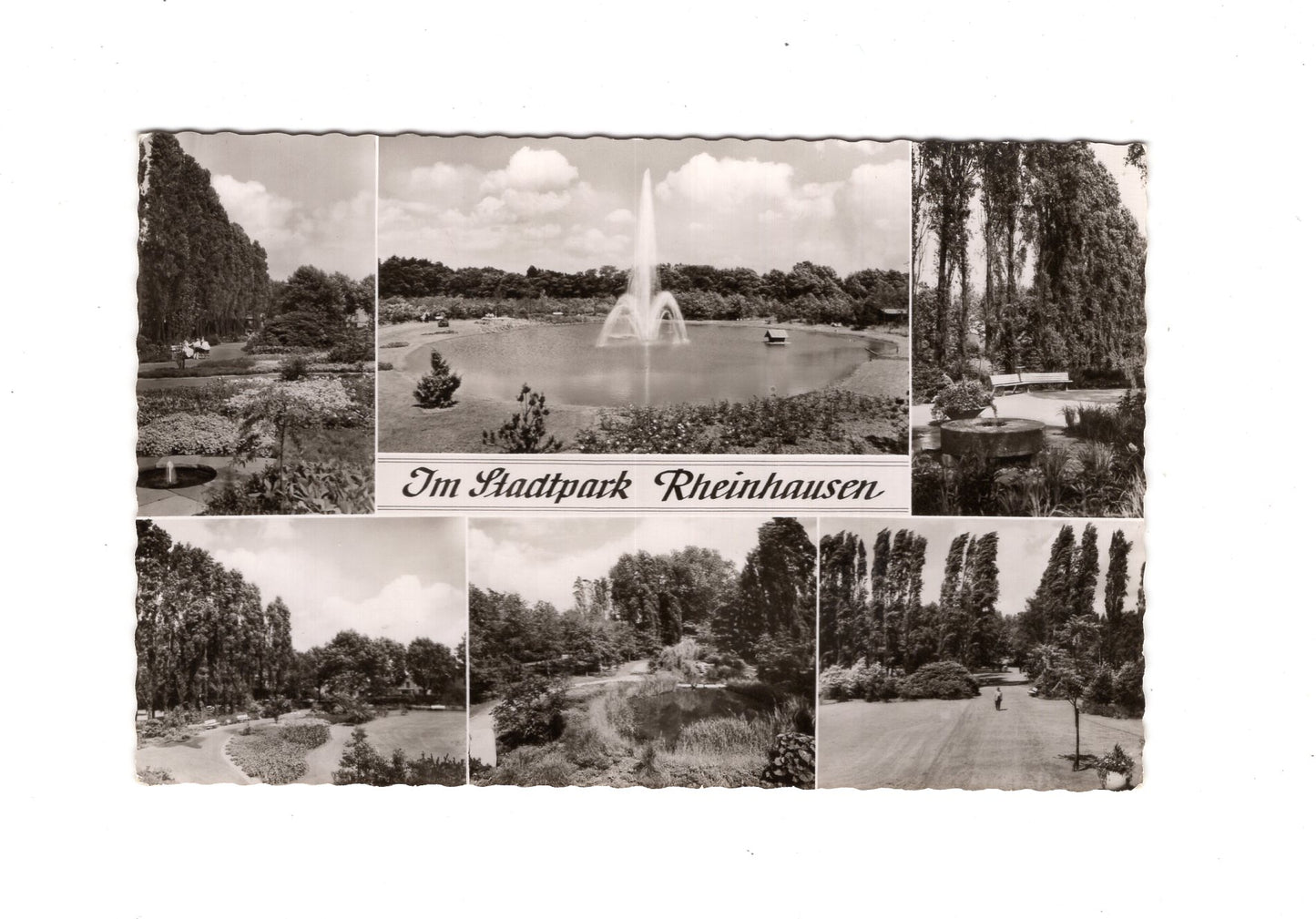 Ansichtskarte Im Stadtpark Rheinhausen
