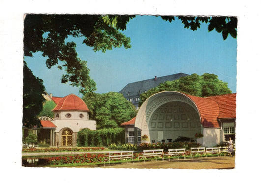 Ansichtskarte Bad Nauheim / Trinkkuranlage mit Musikpavillon / J1-57